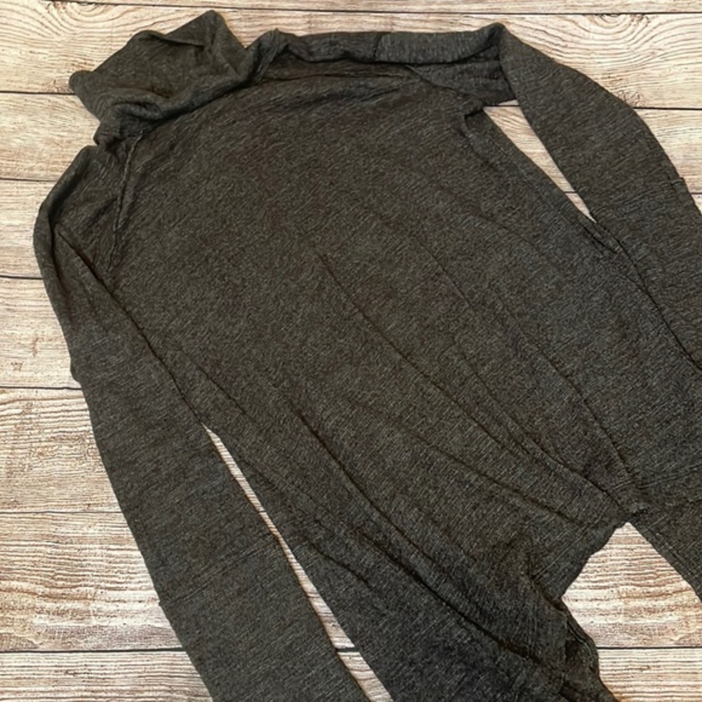 Free People Charcoal Cowl Neck Sweater
